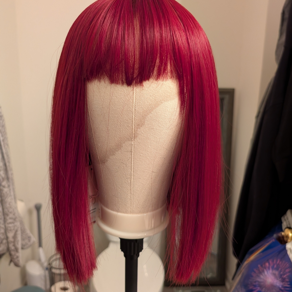 Vibrant Red Women's Wig